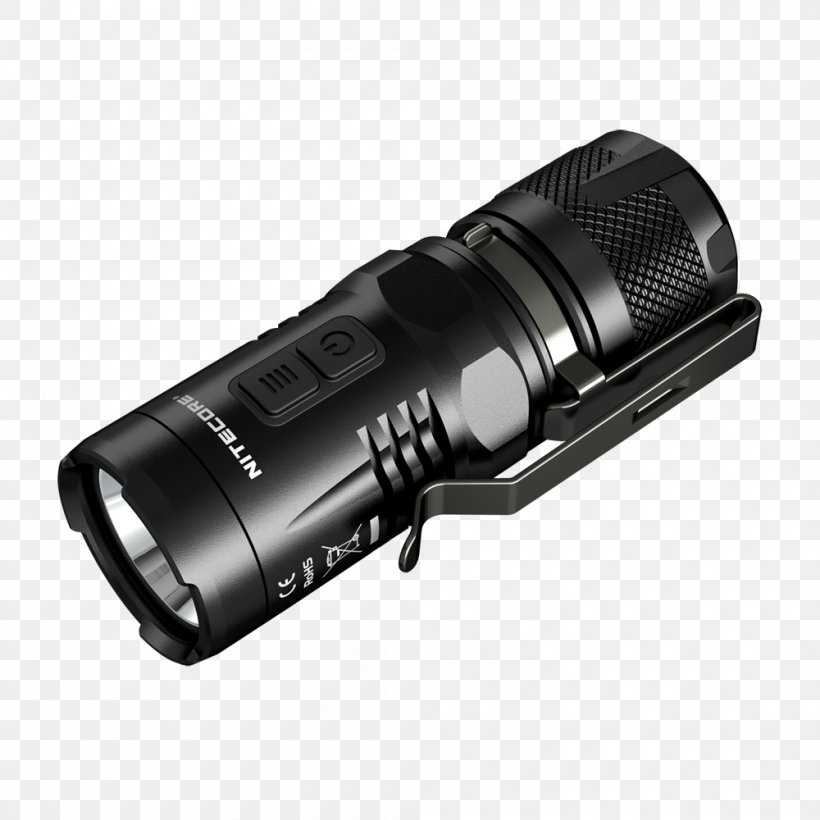 Nitecore EA41 Explorer Compact Searchlight 1020 Lumens Flashlight Light-emitting Diode, PNG, 1000x1000px, Light, Cree Inc, Electric Battery, Flashlight, Hardware Download Free