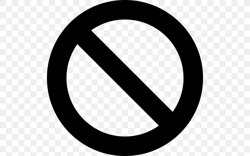 No Symbol Clip Art, PNG, 512x512px, No Symbol, Black And White, Oval, Rim, Sign Download Free