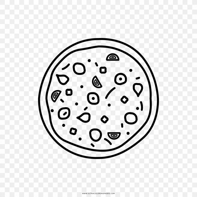 Pizza Italian Cuisine Drawing Coloring Book Line Art, PNG, 1000x1000px, Pizza, Area, Ausmalbild, Black And White, Coloring Book Download Free