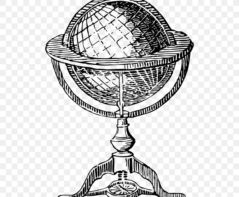 Globe Earth Old World Drawing, PNG, 510x675px, Globe, Black And White, Drawing, Earth, Headgear Download Free