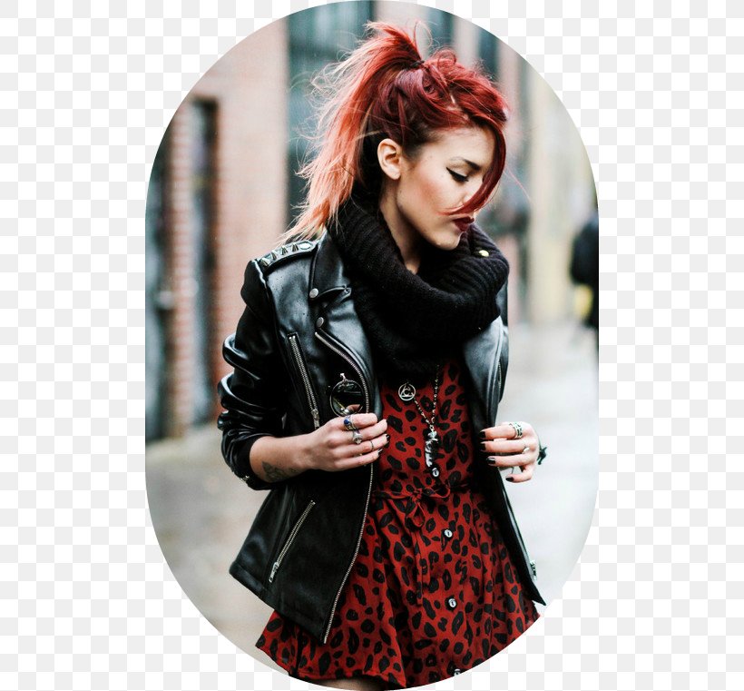 Grunge Fashion Punk Rock Leather Jacket, PNG, 500x761px, Watercolor, Cartoon, Flower, Frame, Heart Download Free