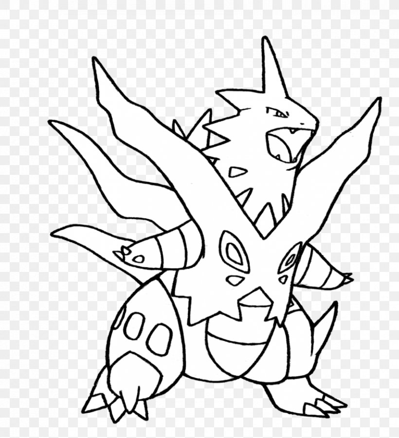 Tyranitar Pokémon X And Y Drawing Black And White, PNG, 852x938px, Watercolor, Cartoon, Flower, Frame, Heart Download Free