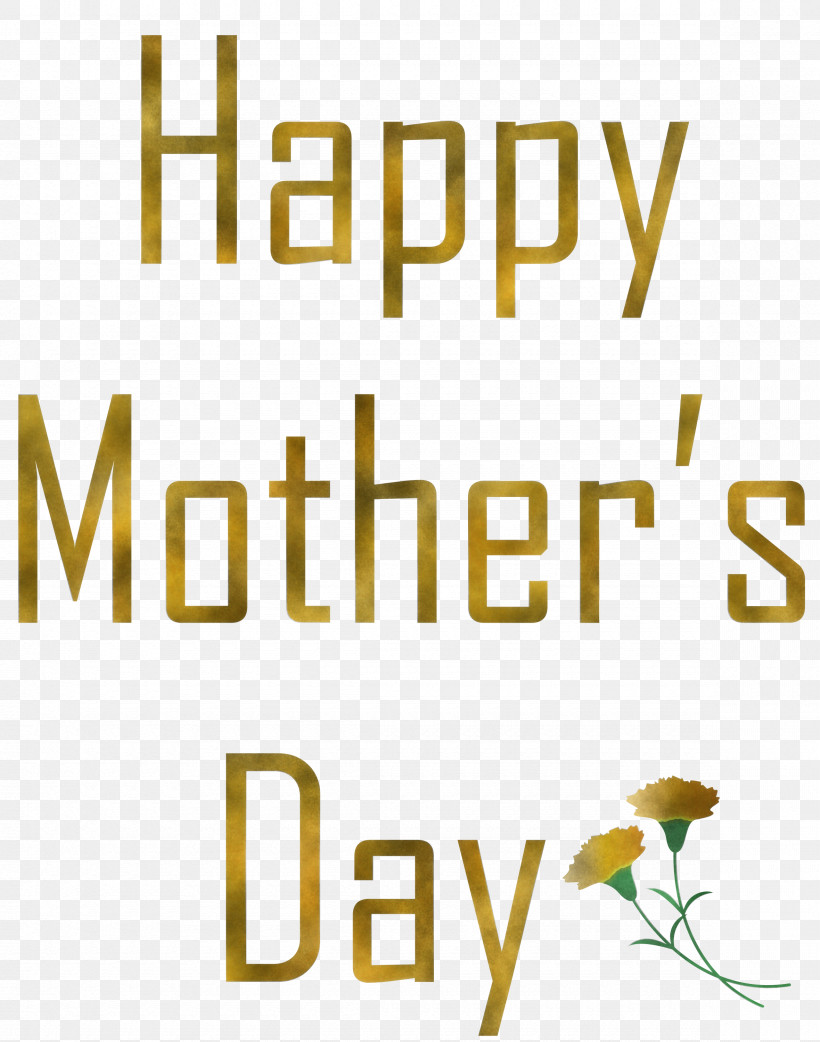 Mothers Day Calligraphy Happy Mothers Day Calligraphy, PNG, 2360x3000px, Mothers Day Calligraphy, Happy Mothers Day Calligraphy, Plant, Text, Yellow Download Free
