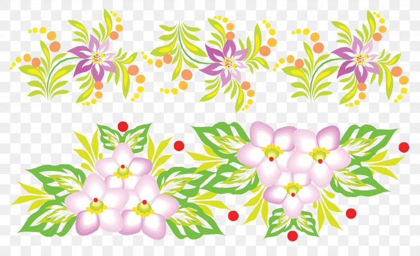 Flower Vignette Clip Art, PNG, 4505x2748px, Flower, Branch, Dahlia, Flora, Floral Design Download Free