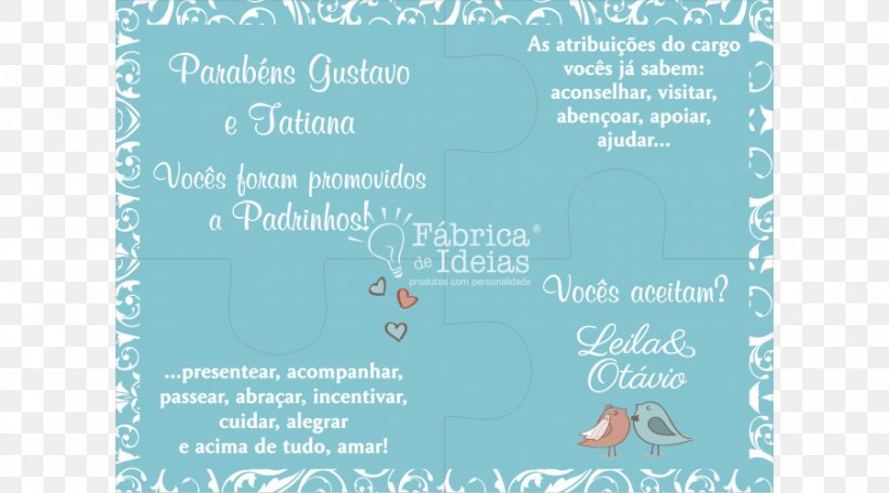 Idea Convite Text Jigsaw Puzzles Apadrinhamento, PNG, 900x500px, Idea, Adibide, Apadrinhamento, Aqua, Art Download Free