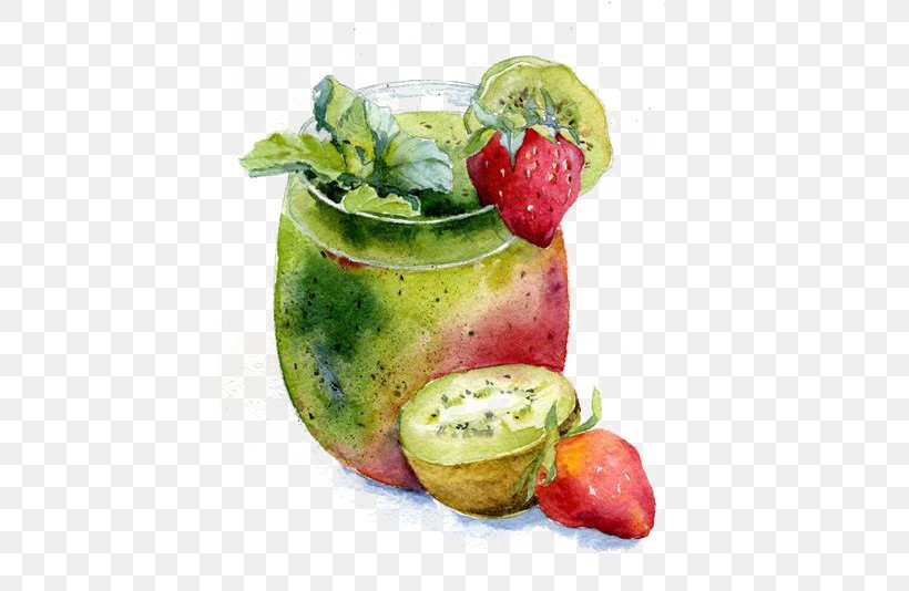 Juice Health Shake Strawberry Food Illustration, PNG, 534x534px, Juice, Decoupage, Diet Food, Drawing, Drink Download Free