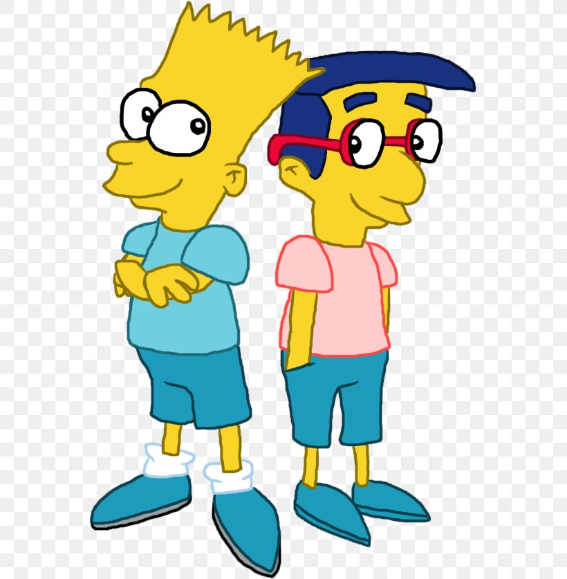 Bart Simpson Milhouse Van Houten Bart's Friend Falls In Love The Simpsons, PNG, 561x837px, Bart Simpson, Area, Art, Artwork, Fan Art Download Free