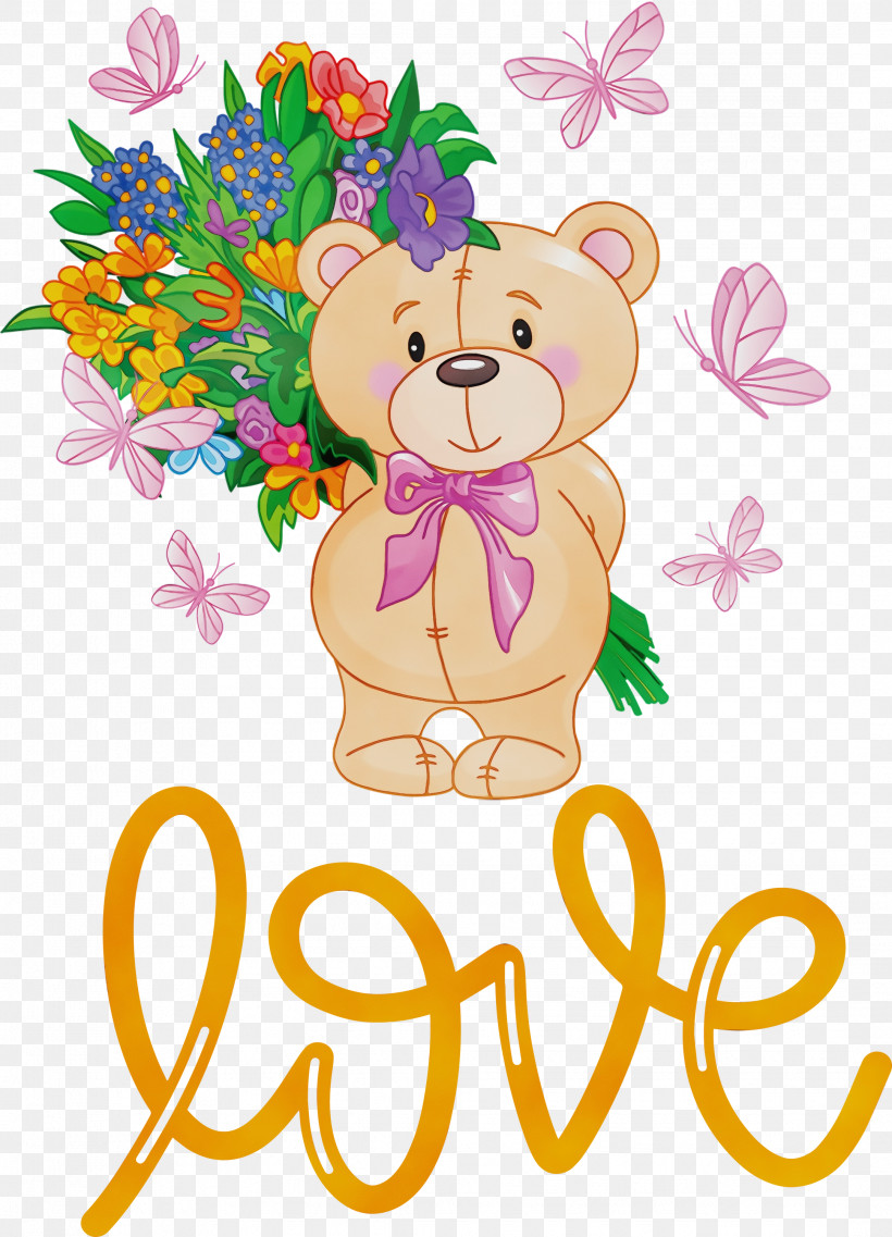 Teddy Bear, PNG, 2163x3000px, Love, Bears, Floral Design, Flower, Flower Bouquet Download Free