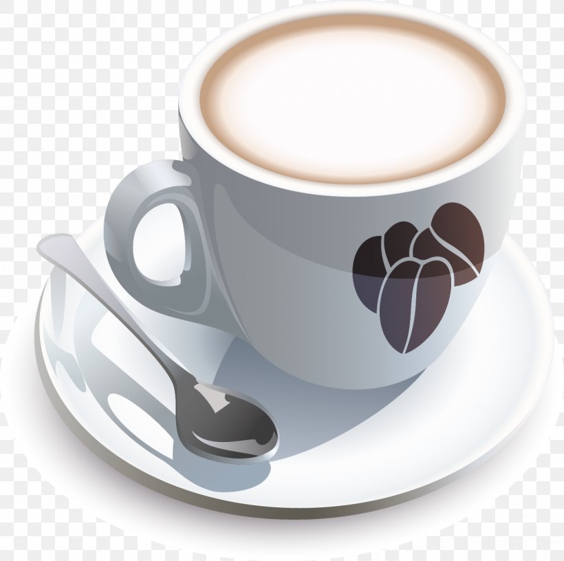 Coffee Cup Breakfast Cafe, PNG, 1355x1349px, Coffee, Breakfast, Cafe, Cafe Au Lait, Caffeine Download Free