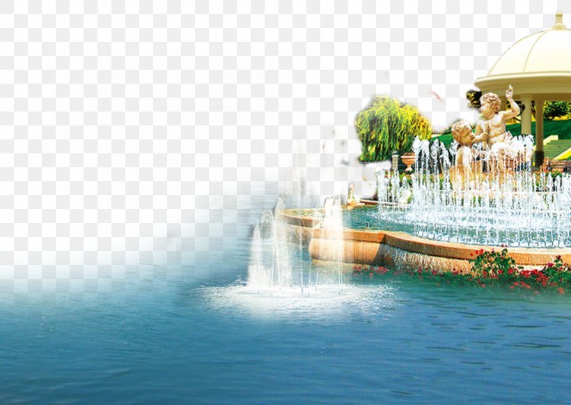 Villa Lake Ocean View, PNG, 1000x709px, Villa, Fountain, Garden, Gratis, Hotel Download Free