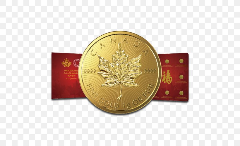 Canada Canadian Gold Maple Leaf Royal Canadian Mint Gold Coin, PNG, 500x500px, Canada, Bullion, Bullion Coin, Canadian Gold Maple Leaf, Canadian Maple Leaf Download Free