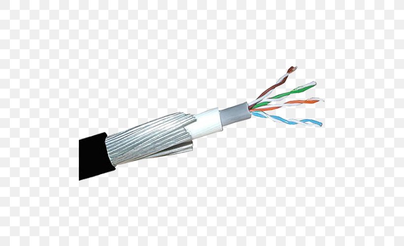 Electrical Cable Category 5 Cable Twisted Pair Steel Wire Armoured Cable Ethernet, PNG, 500x500px, Electrical Cable, Ac Power Plugs And Sockets, Cable, Category 5 Cable, Electrical Conductor Download Free