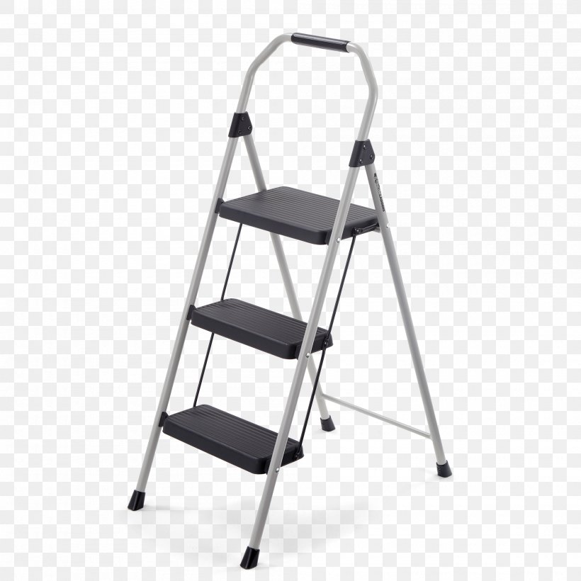 Gorilla Ladders GLS-3 2-Step Compact Steel Step Stool Gorilla Ladders GLF-5X Lightweight Steel Step Stool, PNG, 2000x2000px, Ladder, Abru, Chair, Gorilla Ladders Glf5x, Gorilla Ladders Gls3 Download Free