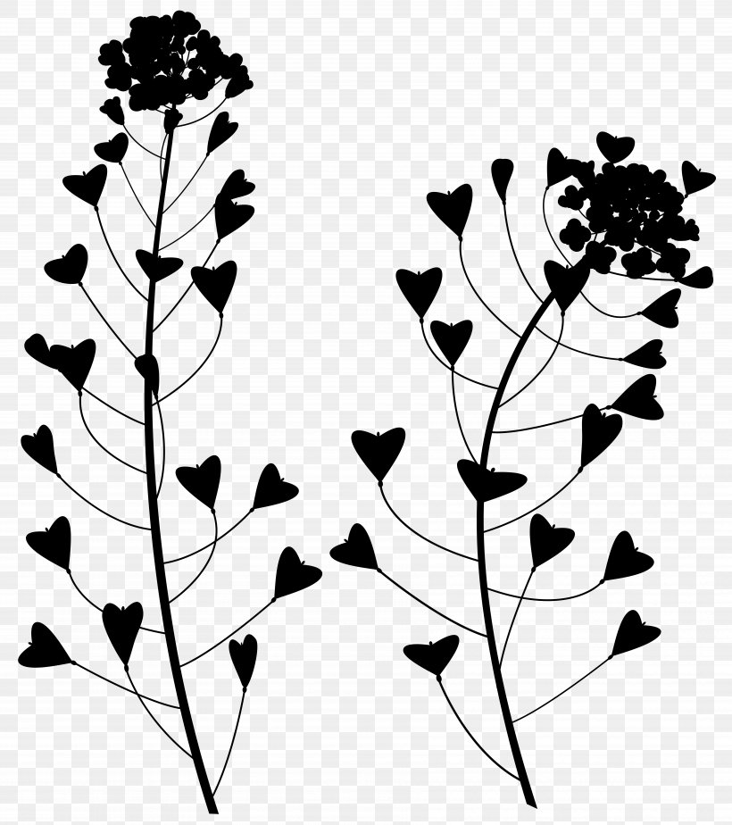 Leaf Pattern Floral Design Clip Art, PNG, 7098x8000px, Leaf, Blackandwhite, Botany, Branch, Floral Design Download Free