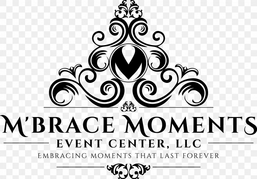 M'brace Moments Event Center Logo Brand Event Management Font, PNG, 2859x1997px, Logo, Black And White, Brand, Event Management, Human Resource Download Free