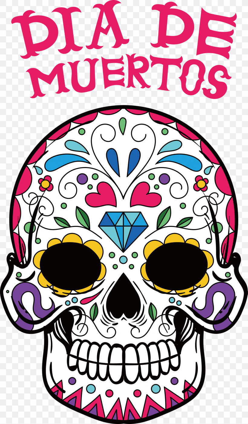 Day Of The Dead Día De Los Muertos Día De Muertos, PNG, 1755x3000px, Day Of The Dead, D%c3%ada De Muertos, Dia De Los Muertos, Drawing, Jolly Roger Download Free