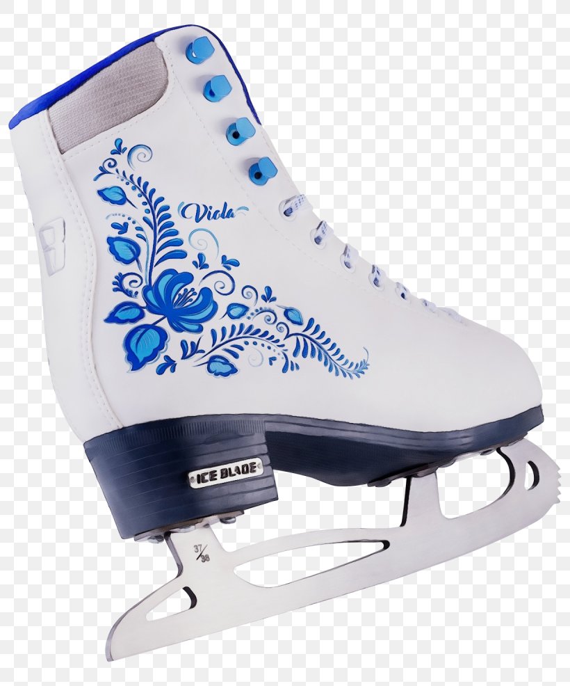 Figure Skate Ice Hockey Equipment Footwear Ice Skating Ice Skate, PNG, 1230x1479px, Watercolor, Athletic Shoe, Figure Skate, Figure Skating, Footwear Download Free