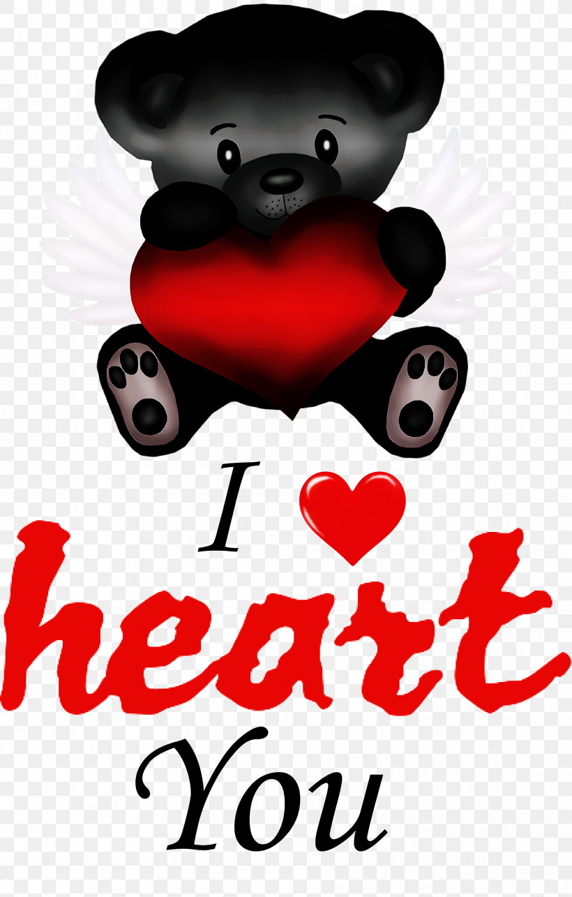 I Heart You I Love You Valentines Day, PNG, 1913x3000px, I Heart You, Bears, Cartoon, Character, I Love You Download Free