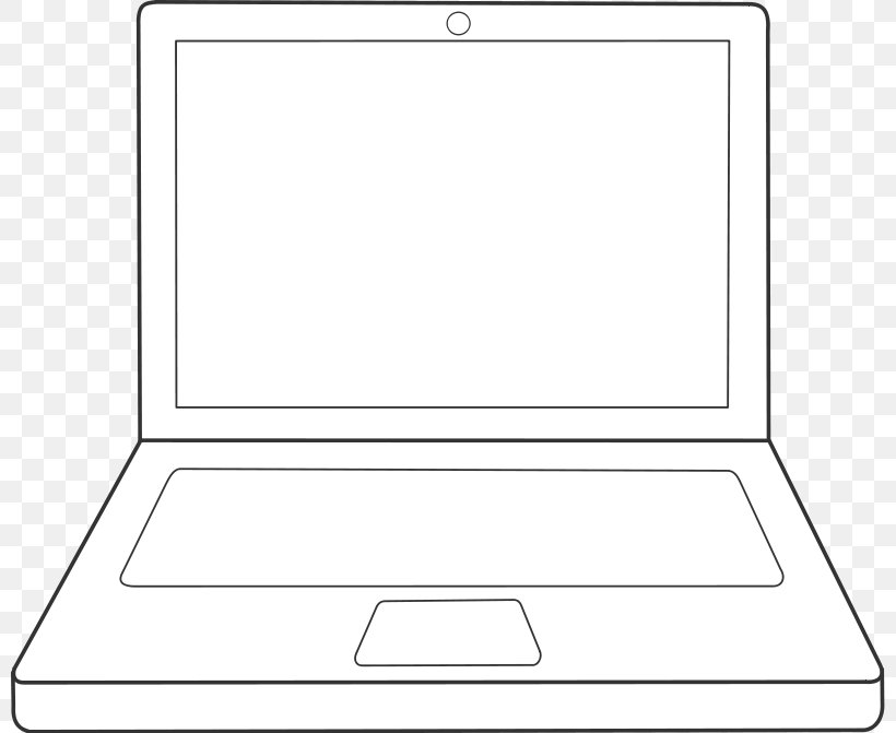 Laptop Macintosh Drawing Clip Art, PNG, 800x671px, Laptop, Area, Black And White, Computer, Computer Monitors Download Free