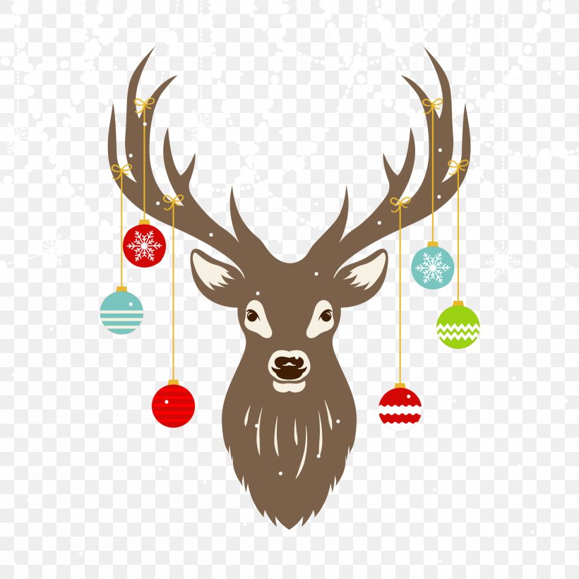 Reindeer The Mint Santa Claus Christmas Day, PNG, 2000x2000px, Reindeer, Antler, Christmas Day, Clothing, Coat Download Free