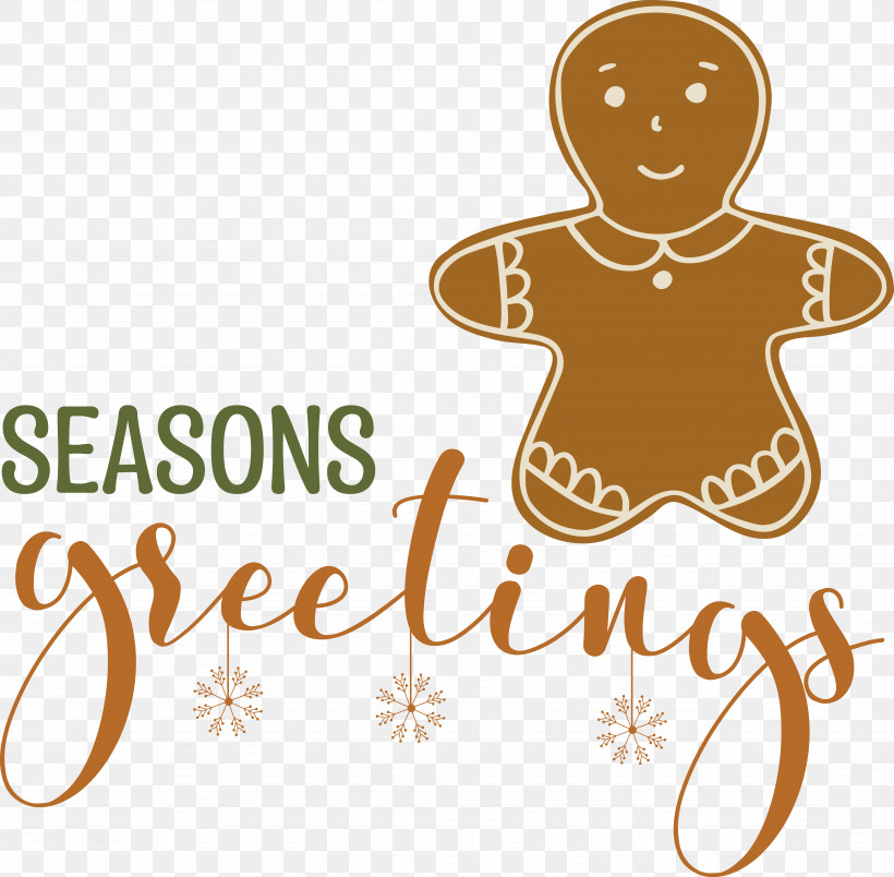 Seasons Greetings, PNG, 6833x6705px, Seasons Greetings, Gingerbread, Merry Christmas Download Free