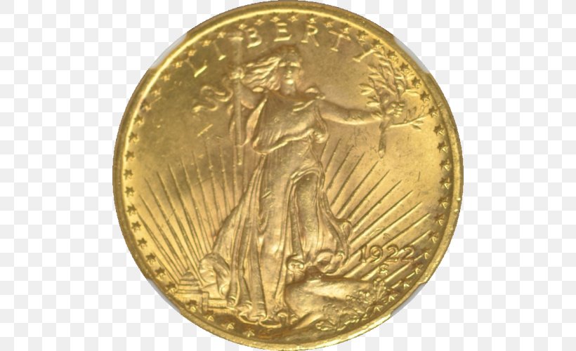 Gold Coin Gold Coin Britannia Double Eagle, PNG, 500x500px, Coin, Augustus Saintgaudens, Brass, Britannia, Bronze Medal Download Free