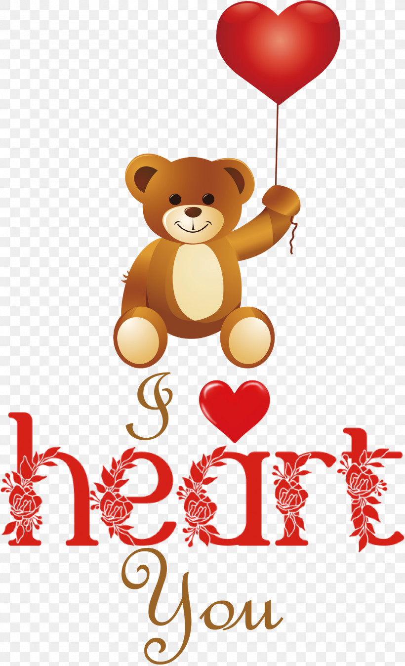 I Heart You I Love You Valentines Day, PNG, 1824x3000px, I Heart You, Bears, Cartoon, Flower, Greeting Download Free
