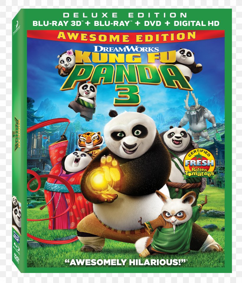 Kung Fu Panda 3 Jennifer Yuh Nelson Po Blu-ray Disc, PNG, 1707x2000px, Kung Fu Panda 3, Bluray Disc, Bryan Cranston, Digital Copy, Dvd Download Free