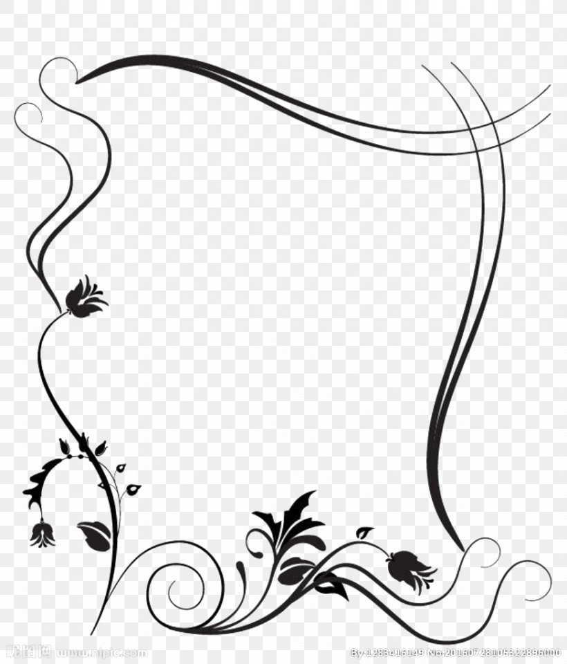Picture Frame Decoupage Stencil, PNG, 874x1024px, Picture Frame, Artwork, Black, Black And White, Branch Download Free