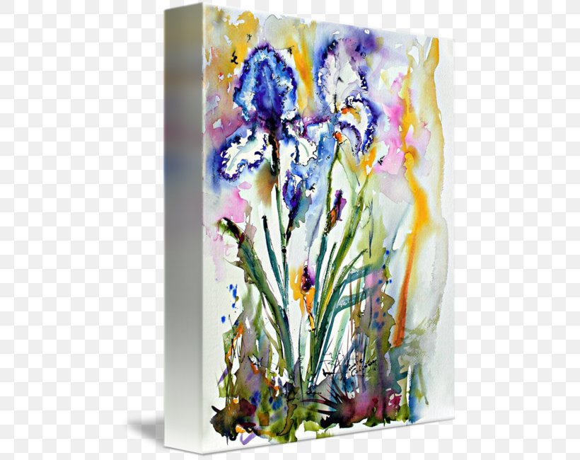Floral Design Watercolor Painting Gallery Wrap, PNG, 477x650px, Floral Design, Acrylic Paint, Art, Canvas, Cut Flowers Download Free