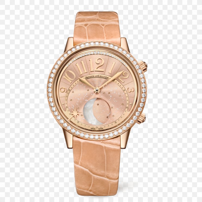 Jaeger-LeCoultre Master Ultra Thin Moon Fossil Group Watch Jewellery, PNG, 1000x1000px, Jaegerlecoultre, Automatic Watch, Brown, Fossil Group, Gold Download Free
