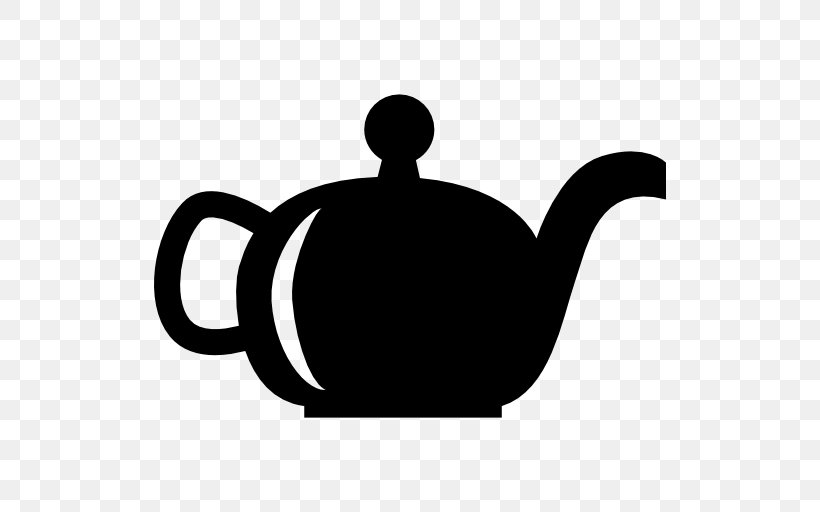 Teapot Kettle Drink, PNG, 512x512px, Tea, Black, Black And White, Bowl, Cup Download Free