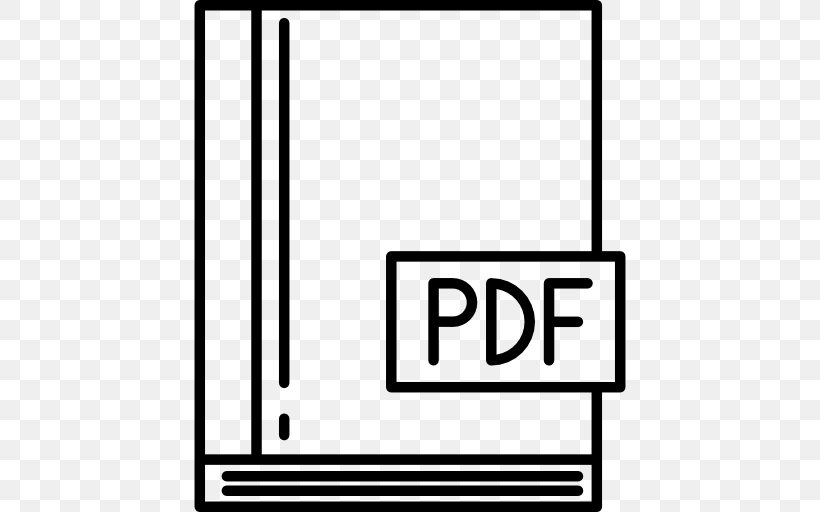 PDF Clip Art, PNG, 512x512px, Pdf, Area, Black, Black And White, Book Download Free