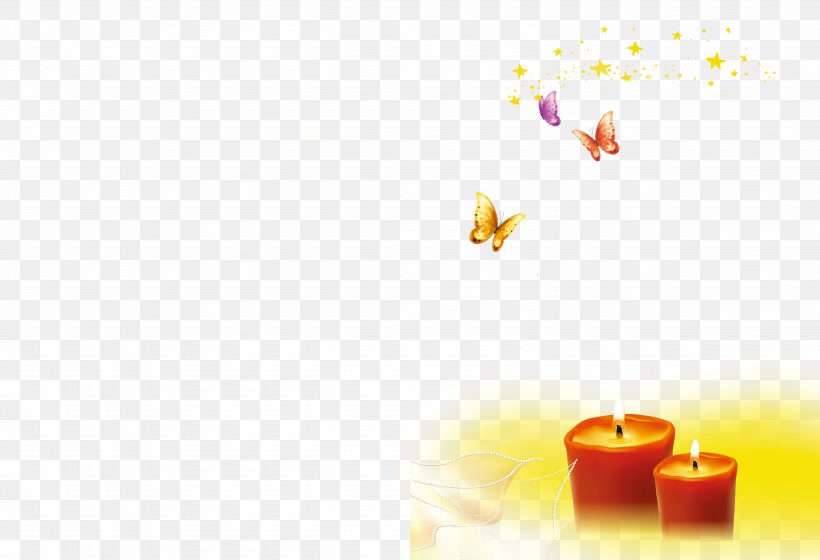 Red Yellow, PNG, 5031x3437px, Red, Candle, Computer, Designer, Heart Download Free