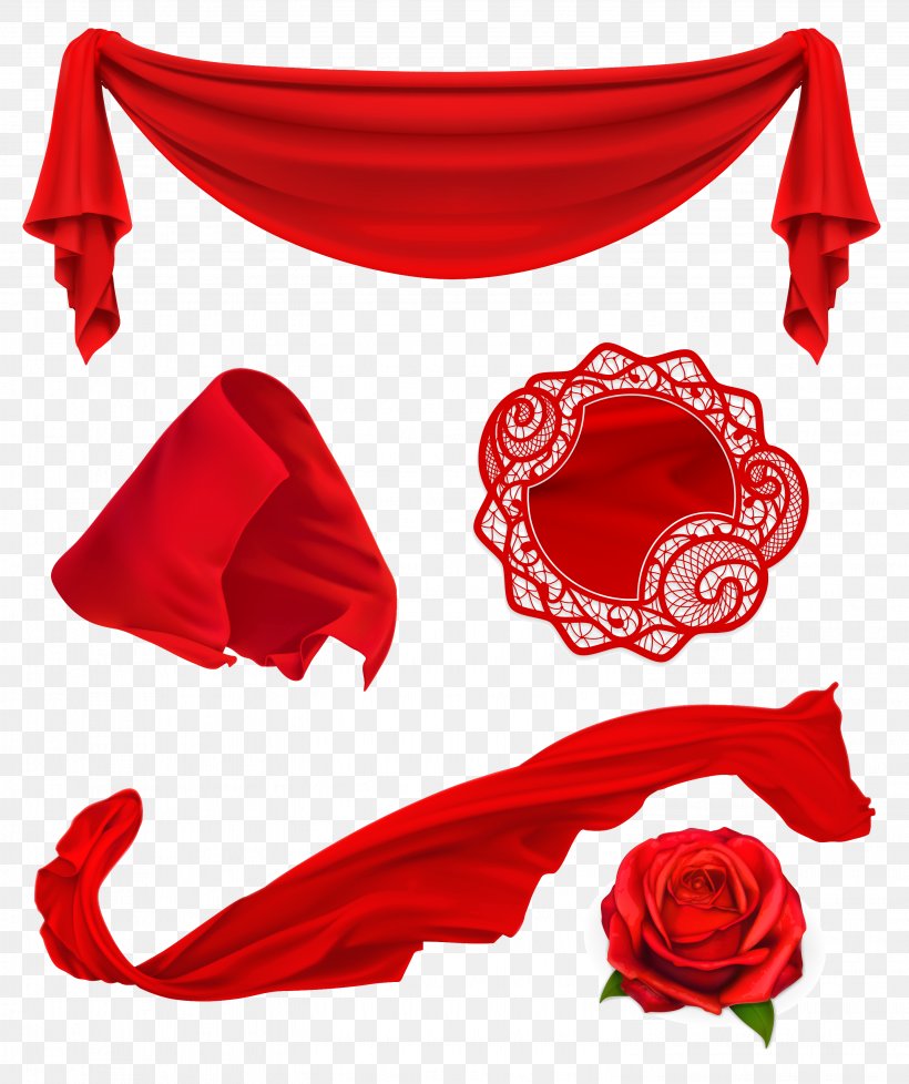 Textile Red Stock Illustration Illustration, PNG, 2958x3530px, Textile, Drawing, Flower, Line Art, Petal Download Free