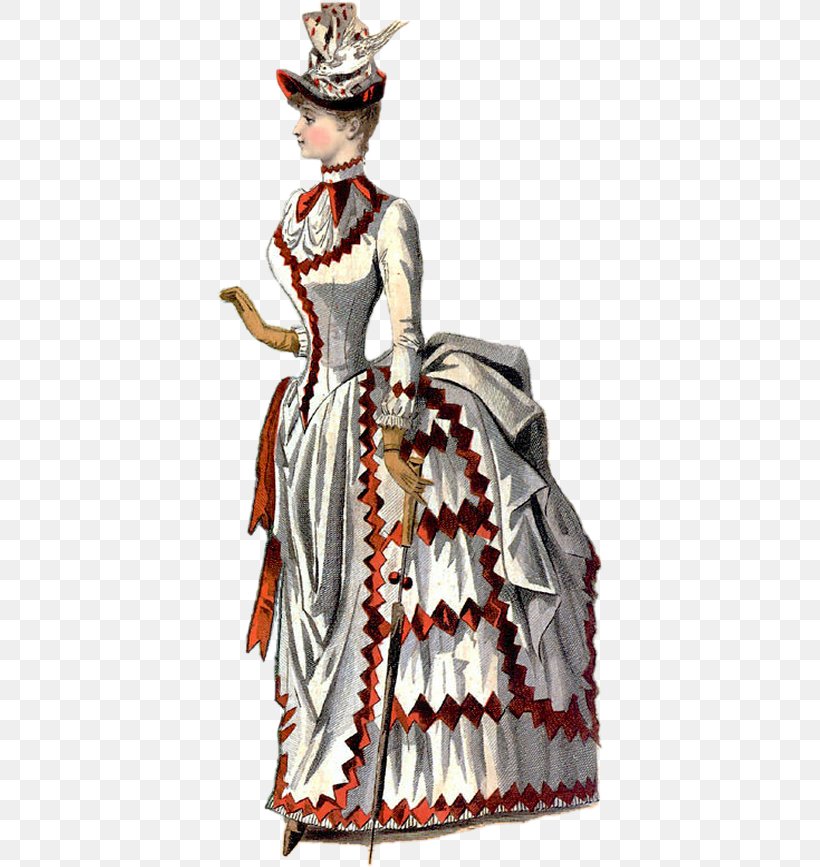 Victorian Era 1880s Bustle Victorian Fashion Clothing, PNG, 388x867px, Victorian Era, Bustle, Clothing, Costume, Costume Design Download Free