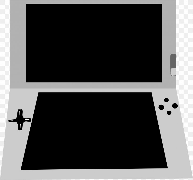 Video Game Consoles Nintendo 3DS Nintendo DS Clip Art, PNG, 2382x2222px, Video Game Consoles, Black, Black And White, Computer Monitor, Computer Monitors Download Free