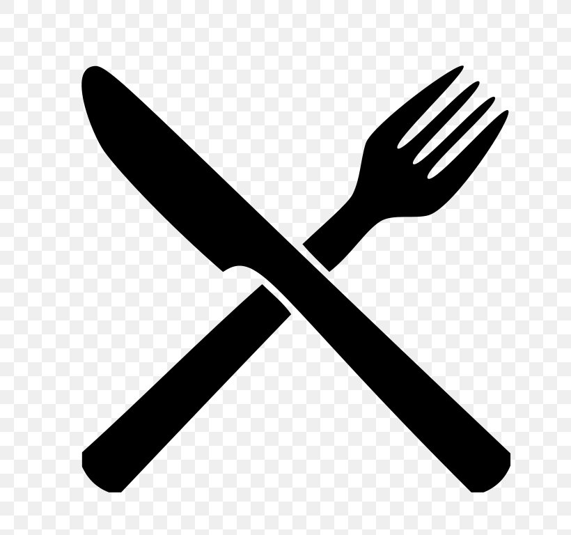 Knife Cutlery Clip Art, PNG, 768x768px, Knife, Black And White, Cutlery, Fork, Kitchen Download Free
