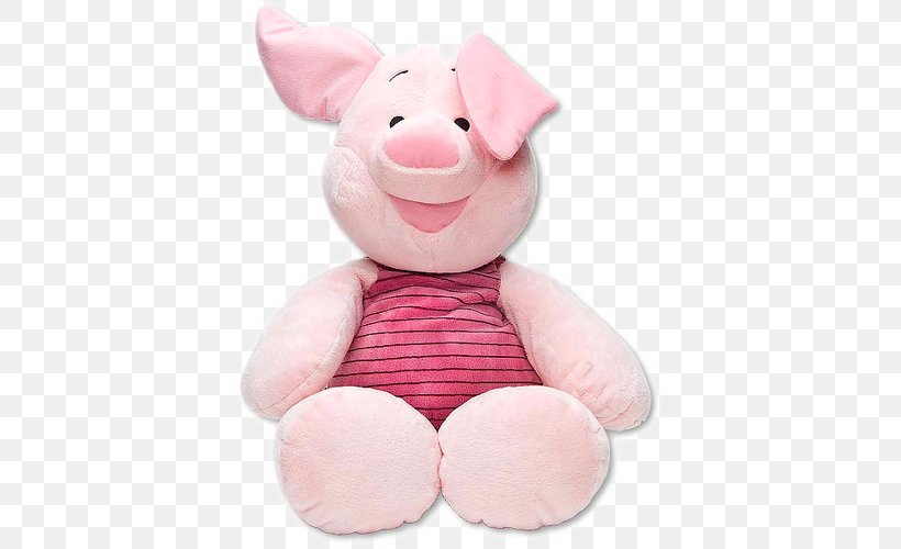 Pig Plush Stuffed Animals & Cuddly Toys Pink M Textile, PNG, 500x500px, Pig, Material, Pig Like Mammal, Pink, Pink M Download Free