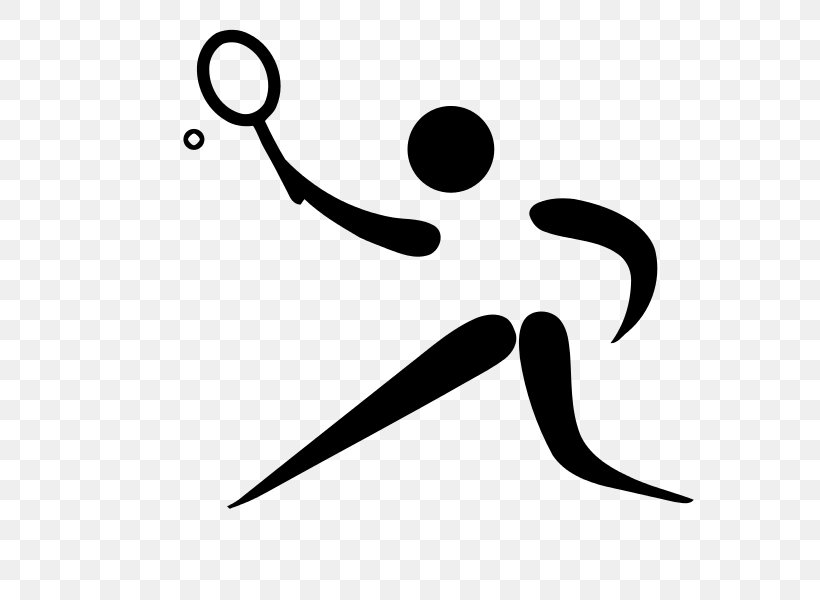 Tennis Centre Racket Olympic Sports, PNG, 600x600px, Tennis, Area, Ball Game, Black, Black And White Download Free