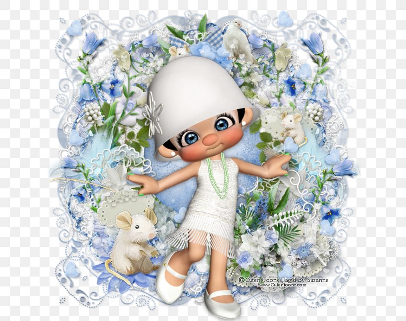 Doll Figurine Toddler Flower, PNG, 650x650px, Doll, Blue, Character, Fictional Character, Figurine Download Free