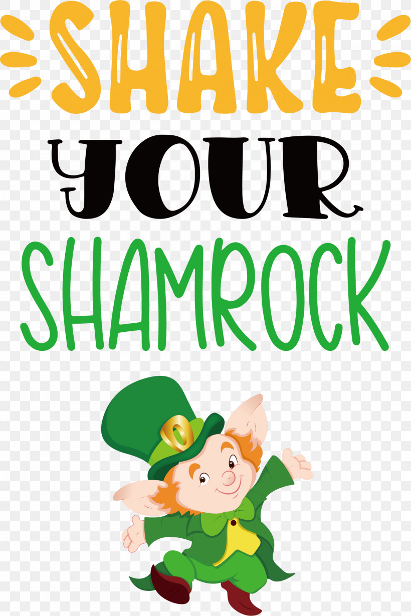 Shake Your Shamrock St Patricks Day Saint Patrick, PNG, 2000x2999px, St Patricks Day, Behavior, Cartoon, Character, Geometry Download Free