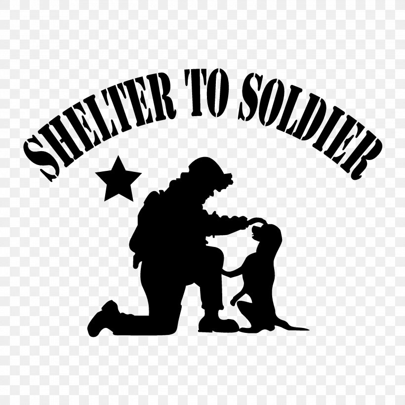 Shelter To Soldier Service Dog Animal Shelter Organization, PNG, 3000x3000px, 501c Organization, Dog, Animal Shelter, Black, Black And White Download Free