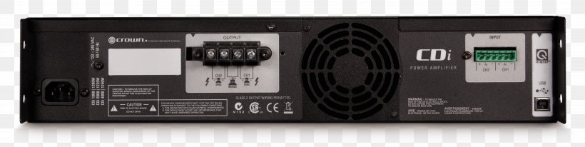 Audio Power Amplifier Crown Audio CDi 1000 Crown CDI4000 Power Amplifier, PNG, 4424x1114px, Audio Power Amplifier, Amplifier, Audio, Audio Receiver, Av Receiver Download Free