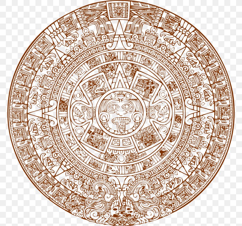 Aztec Sun Stone Mesoamerica Aztec Calendar Maya Calendar Aztecs, PNG, 770x768px, Aztec Sun Stone, Ancient Maya Art, Aztec Calendar, Aztec Mythology, Aztecs Download Free