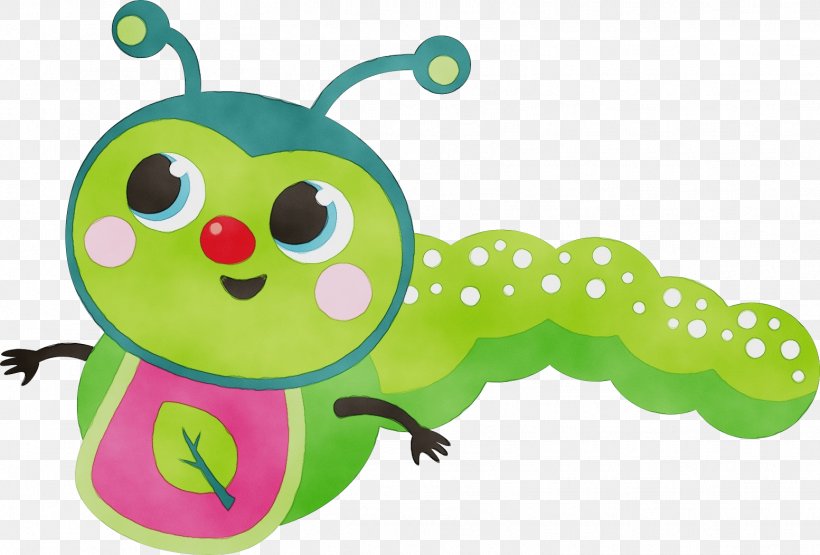 Baby Toys, PNG, 1553x1052px, Watercolor, Baby Toys, Cartoon, Caterpillar, Green Download Free