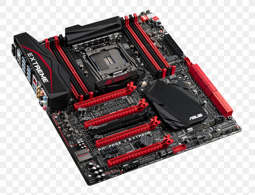 Intel X99 Motherboard LGA 2011 ASUS RAMPAGE V EXTREME, PNG, 2007x1536px, Intel, Asus, Asus Rampage V Extreme, Atx, Computer Component Download Free
