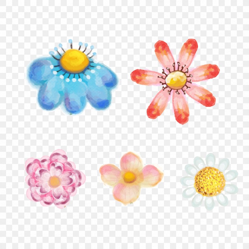 Vector Graphics Design Image Illustration, PNG, 1000x1000px, Flower, Bead, Body Jewelry, Fashion Accessory, Flat Design Download Free