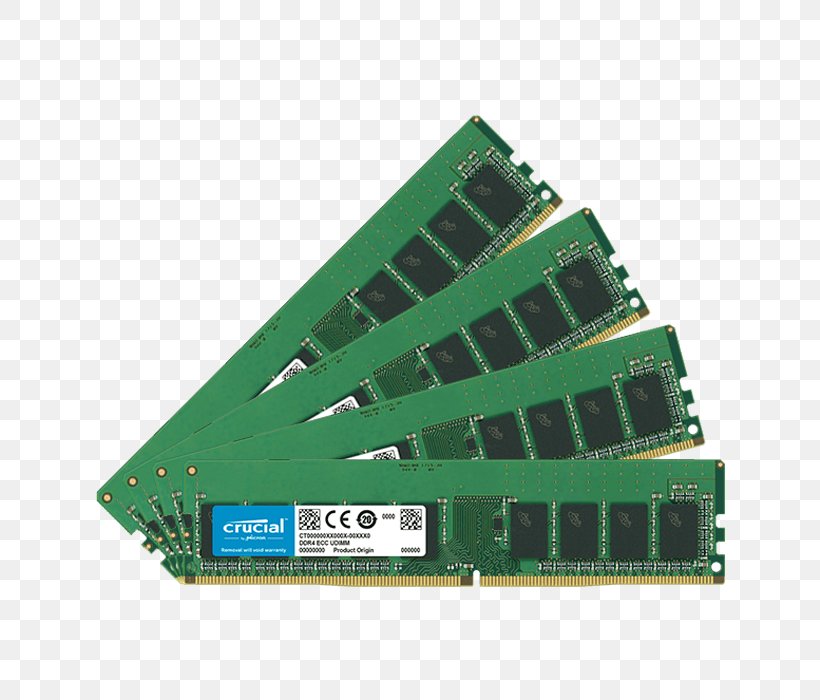 DDR4 SDRAM ECC Memory Memory Module Computer Data Storage, PNG, 700x700px, Ram, Computer Component, Computer Data Storage, Computer Hardware, Computer Servers Download Free