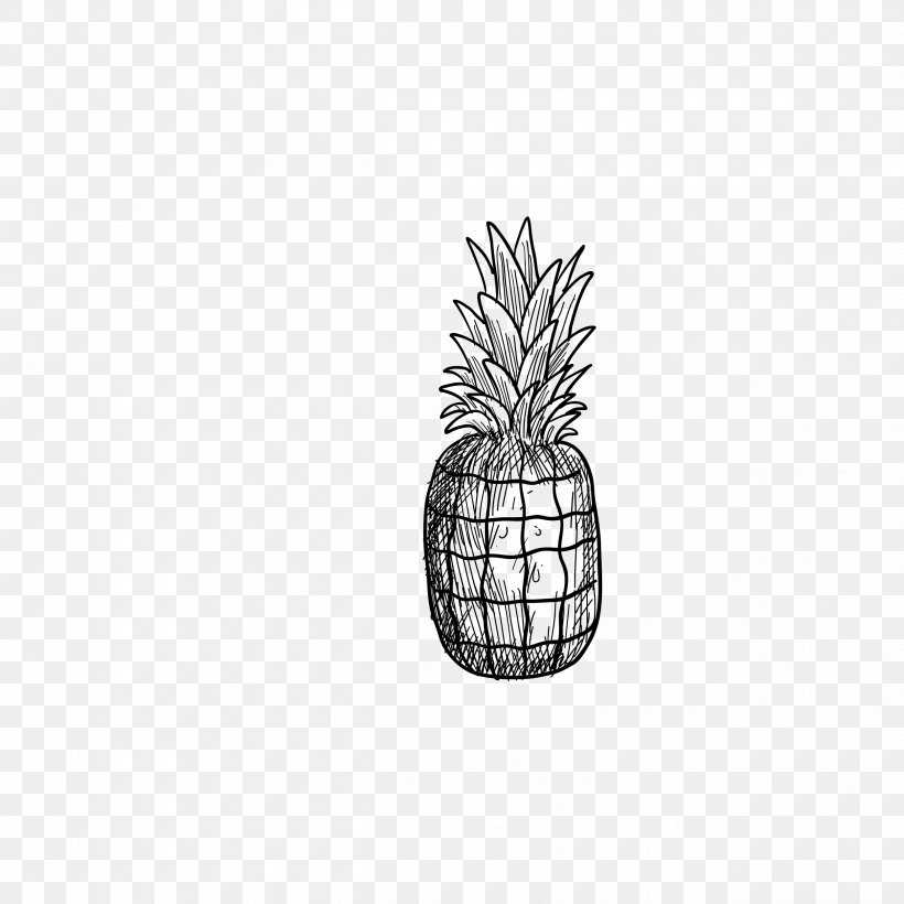Smoothie Pineapple Axe7axed Na Tigela, PNG, 2500x2500px, Smoothie, Auglis, Axe7axed Na Tigela, Black And White, Drawing Download Free